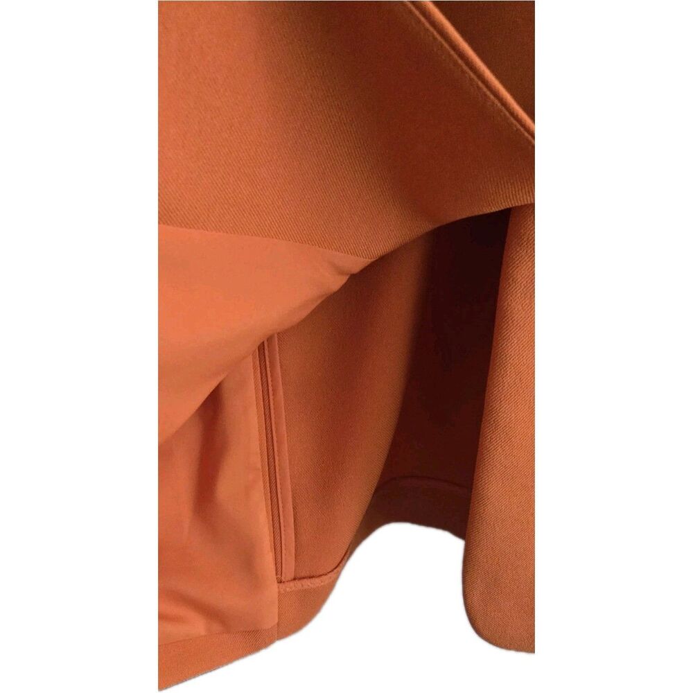EXPRESS Twill Oversized Boyfriend Blazer Orange Two Button Size Large NWT - Picture 6 of 10